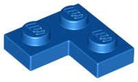 Lego (N) ~ Plate 2 x 2 Corner ~ [Blue]