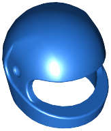 Lego (N) ~ Minifigure Headgear Helmet Motorcycle (Standard) ~ [Blue]