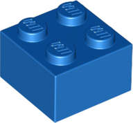 Lego (U) ~ Brick 2 x 2 ~ [Blue]