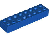 Lego (N) ~ Brick 2 x 8 ~ [Blue]