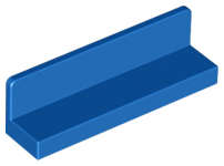 Lego (N) ~ Panel 1 x 4 x 1 ~ [Blue]