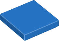 Lego (U) ~ Tile 2 x 2 ~ [Blue]