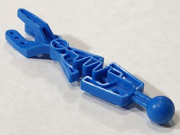 Lego Used - Technic Throwbot Arm Forked with Flexible Center and Ball Joint~ [Blue]