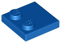 Lego (N) ~ Tile Modified 2 x 2 with Studs on Edge ~ [Blue]