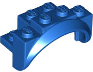 Lego (N) ~ Vehicle Mudguard 4 x 2 1/2 x 2 with Arch Round Solid Studs and Rounded Legs ~ [Blue]