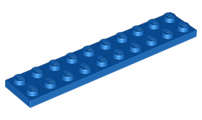 Lego (N) ~ Plate 2 x 10 ~ [Blue]