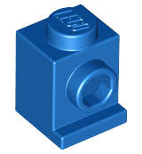 Lego (N) ~ Brick Modified 1 x 1 with Headlight ~ [Blue]