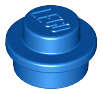 Lego (N) ~ Plate Round 1 x 1 ~ [Blue]