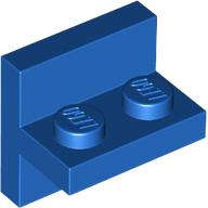 Lego (N) ~ Bracket 2 x 2 - 1 x 2 Centered ~ [Blue]