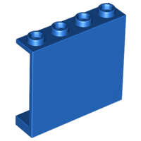 Lego (U) ~ Panel 1 x 4 x 3 - Hollow Studs ~ [Blue]
