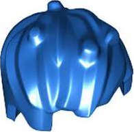 Lego (N) ~ Minifigure Hair Short and Messy ~ [Blue]