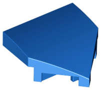 Lego (N) ~ Wedge 2 x 2 x 2/3 Pointed ~ [Blue]
