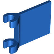 Lego (N) ~ Flag 2 x 2 Square with Flared Edge ~ [Blue]