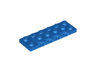 Lego (U) ~ Plate Modified 2 x 6 x 2/3 with 4 Studs on Side ~ [Blue]