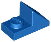 Lego (N) ~ Slope 45 2 x 1 with 2/3 Cutout ~ [Blue]