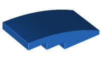 Lego (N) ~ Slope Curved 4 x 2 ~ [Blue]