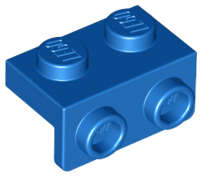 Lego (N) ~ Bracket 1 x 2 - 1 x 2 ~ [Blue]
