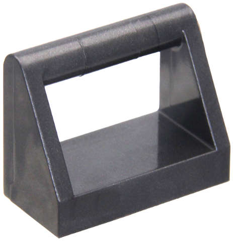 Lego (N) ~ Tile Modified 1 x 2 with Bar Handle ~ [Pearl Dark Gray]