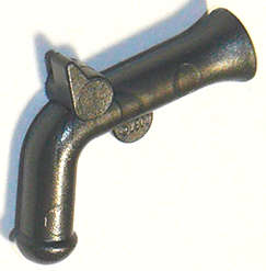 Lego (N) ~ Minifigure Weapon Gun Flintlock Pistol ~ [Pearl Dark Gray]
