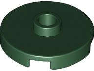 Lego (N) ~ Tile Round 2 x 2 with Open Stud ~ [Dark Green]
