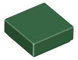 Lego (N) ~ Tile 1 x 1 ~ [Dark Green]