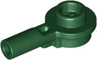 Lego (N) ~ Bar 1L with 1 x 1 Round Plate with Hollow Stud ~ [Dark Green]