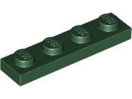 Lego (U) ~ Plate 1 x 4 ~ [Dark Green]
