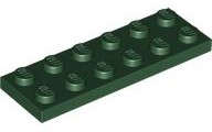 Lego (N) ~ Plate 2 x 6 ~ [Dark Green]