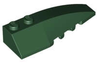 Lego (U) ~ Wedge 6 x 2 Right ~ [Dark Green]
