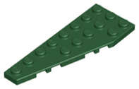 Lego (U) ~ Wedge Plate 8 x 3 Pentagonal Left ~ [Dark Green]