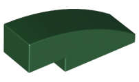 Lego (U) ~ Slope Curved 3 x 1 ~ [Dark Green]