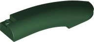 Lego (N) ~ Wedge 10 x 2 x 2 Right ~ [Dark Green]