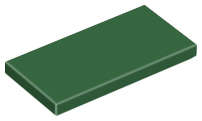 Lego (N) ~ Tile 2 x 4 ~ [Dark Green]