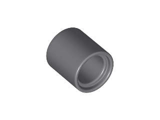 Lego Used - Technic Liftarm Thick 1 x 1 (Spacer)~ [Dark Bluish Gray]