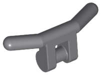 Lego (U) ~ Minifigure Utensil Handlebars ~ [Dark Bluish Gray]
