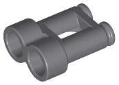 Lego Used - Minifigure Utensil Binoculars Town~ [Dark Bluish Gray]