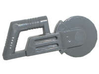 Lego (U) ~ Minifigure Utensil Tool Circular Blade Saw ~ [Dark Bluish Gray]