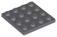 Lego (N) ~ Plate 4 x 4 ~ [Dark Bluish Gray]