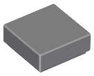 Lego (N) ~ Tile 1 x 1 ~ [Dark Bluish Gray]