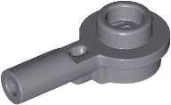 Lego (N) ~ Bar 1L with 1 x 1 Round Plate with Hollow Stud ~ [Dark Bluish Gray]