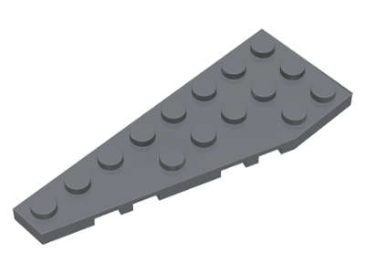 Lego (U) ~ Wedge Plate 8 x 3 Pentagonal Left ~ [Dark Bluish Gray]
