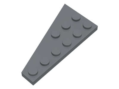 Lego (N) ~ Wedge Plate 6 x 3 Right ~ [Dark Bluish Gray]