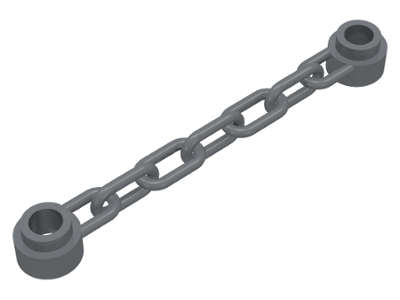 Lego (N) ~ Chain 5 Links ~ [Dark Bluish Gray]
