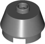 Lego (N) ~ Cone 2 x 2 Truncated ~ [Dark Bluish Gray]