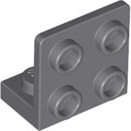 Lego (N) ~ Bracket 1 x 2 - 2 x 2 Inverted ~ [Dark Bluish Gray]