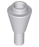 Lego (N) ~ Cone 1 x 1 Inverted with Bar ~ [Light Bluish Gray]