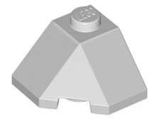Lego (N) ~ Wedge 2 x 2 (Slope 45 Corner) ~ [Light Bluish Gray]
