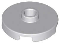 Lego (N) ~ Tile Round 2 x 2 with Open Stud ~ [Light Bluish Gray]