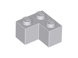 Lego (N) ~ Brick 2 x 2 Corner ~ [Light Bluish Gray]