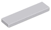 Lego (N) ~ Tile 1 x 4 ~ [Light Bluish Gray]